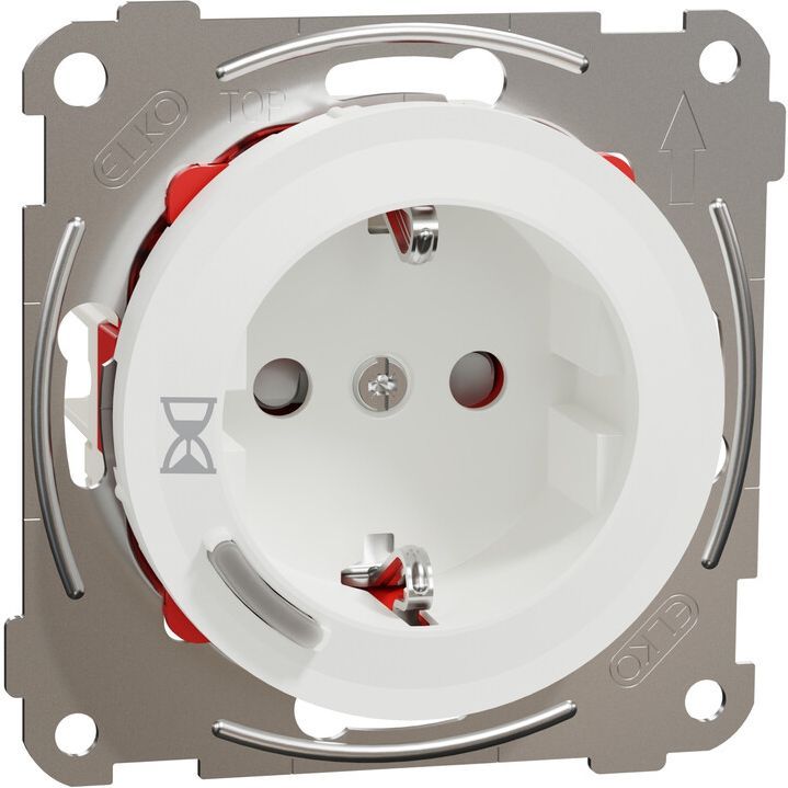 Ajastinpistorasia Schneider Electric ELKO One, 1-osainen, 15m-8h, 16A, IP20, valkoinen