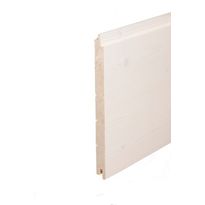 Saunapaneeli Aure Riihi, 15x215x2500mm, STS V PN OK, päätypontattu, kuusi, kuultovalkoinen saunasuoja