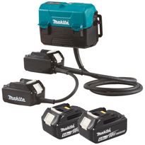 Vyöadapterisarja Makita LXT 197580-6 + 2x6.0Ah BL1860B-akuilla, ilman laturia