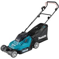 Akkuruohonleikkuri Makita DLM432CT2, 575m², 2x18V, 2x5.0Ah akuilla