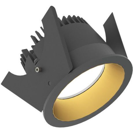 Alasvalo Illuxtron Strada, Ø75mm, HV-FD, 800lm, 3000K, 80°, musta/kulta