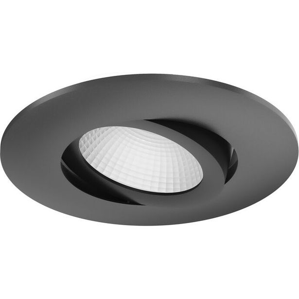 Alasvalo Airam Compact Multi, himmennettävä, IP54, 7W, 927/933/940, DIM, musta