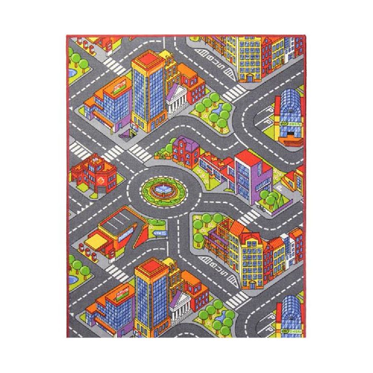 Lastenhuoneen matto Big City eri kokoja