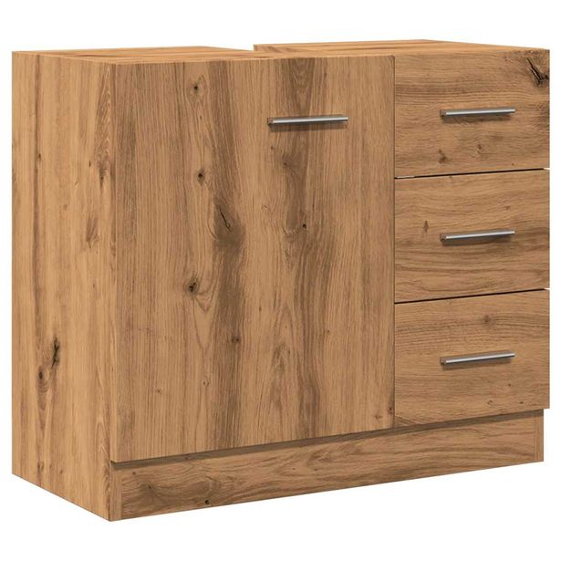 Allaskaappi artesaani tammi 63x30x54 cm tekninen puu (58324)