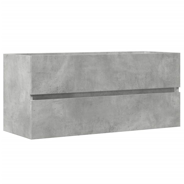 Allaskaappi betoninharmaa 100x38,5x45 cm lastulevy (56251)