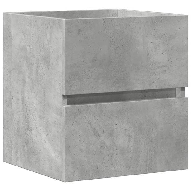 Allaskaappi betoninharmaa 100x38,5x45 cm tekninen puu (56237)