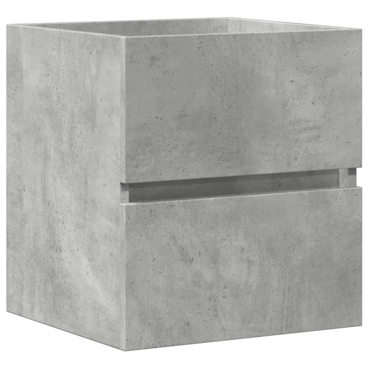 Allaskaappi betoninharmaa 100x38,5x45 cm tekninen puu (56237)
