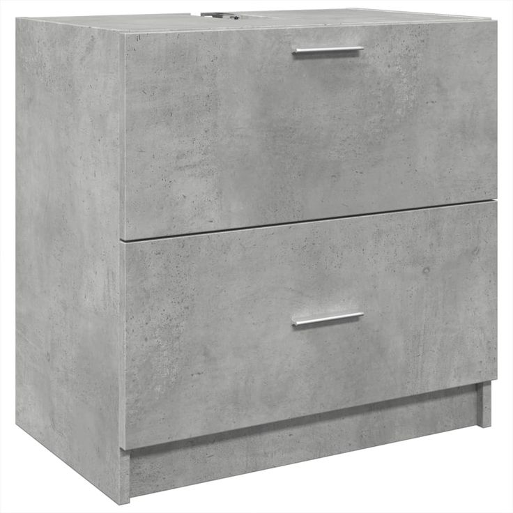 Allaskaappi betoninharmaa 59x37x59 cm tekninen puu (48111)