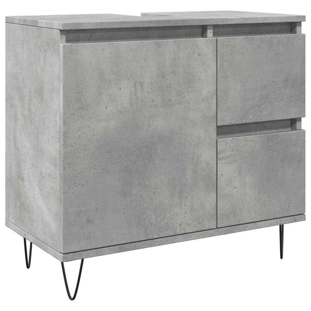 Allaskaappi betoninharmaa 65x33x60 cm (57225)