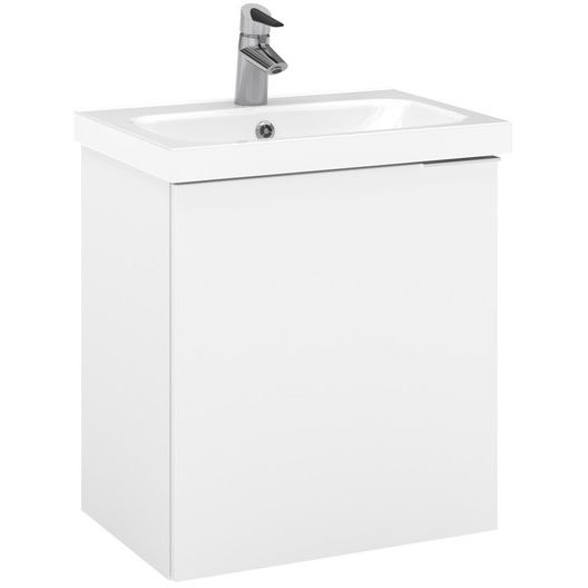 Allaskaappi pesualtaalla Temal Stella, 57.5x40cm, 1 ovi, vasen valkoinen