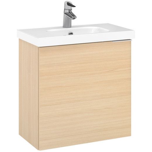 Allaskaappi pesualtaalla Temal Stella, 62.5x35cm, 1 ovi, vasen vaalea tammi