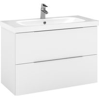 Allaskaappi pesualtaalla Temal Stella, 92.5x45cm, 2 ltk, valkoinen, Verkkokaupan poistotuote