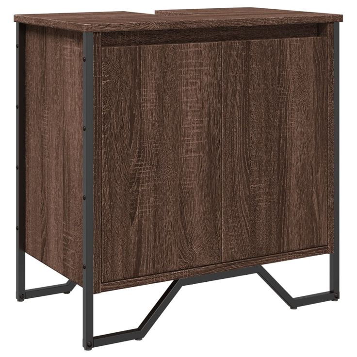 Allaskaappi ruskea 60x35x60 cm tekninen puu (48658)