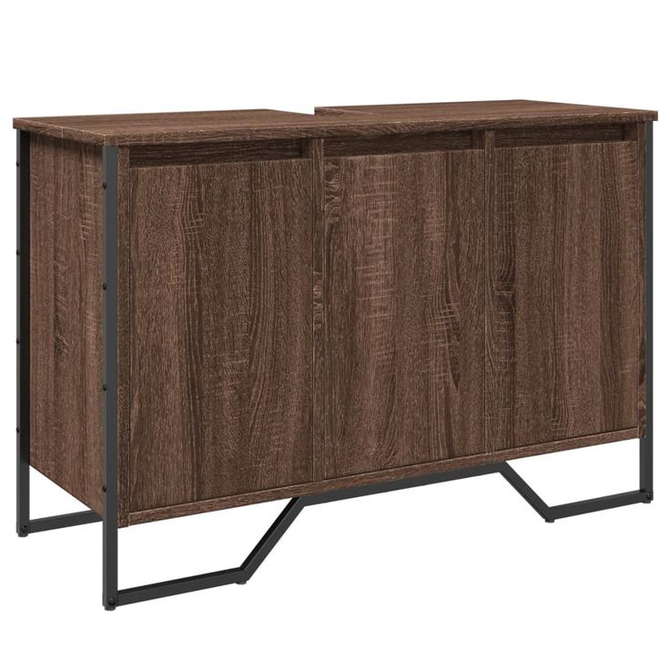 Allaskaappi ruskea 91x35x60 cm tekninen puu (48663)