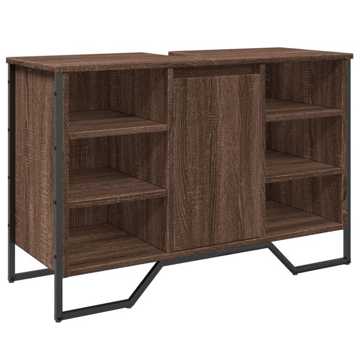 Allaskaappi ruskea 91x35x60 cm tekninen puu (48668)