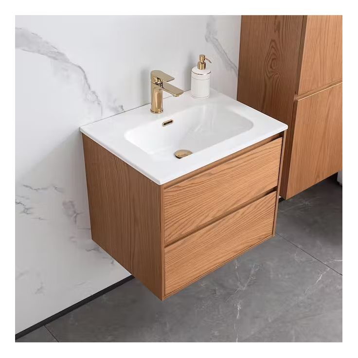Allaslaatikosto altaalla Bathlife Lättsam, 600mm, tammi, Verkkokaupan poistotuote