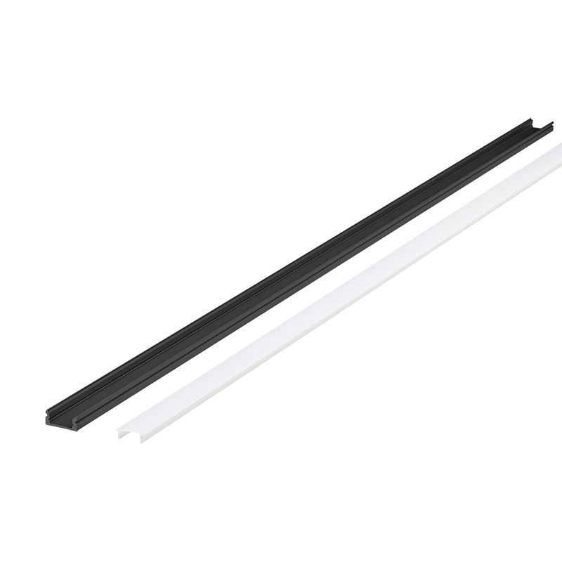 Alumiiniprofiili Limente LINEA, 2m+2m+1m, musta
