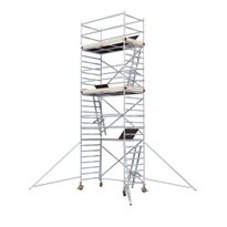 Alumiiniteline Tikli Jumbo 9900-6P, tasokorkeus 6.5m, 250x135cm