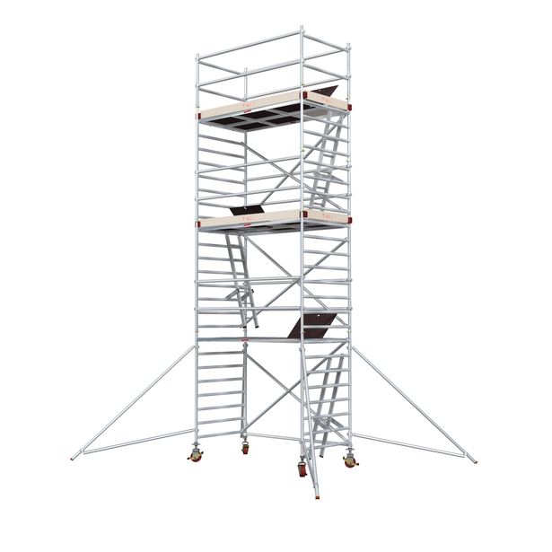 Alumiiniteline Tikli Jumbo 9900-6P, tasokorkeus 6.5m, 250x135cm