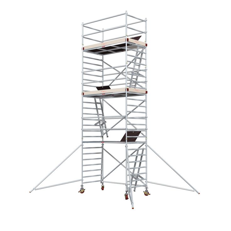 Alumiiniteline Tikli Jumbo 9900-6P, tasokorkeus 6.5m, 250x135cm