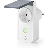 Älypistorasia ulkokäyttöön Nedis Wi-Fi Smart WIFIPO120FWT, IP44