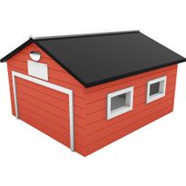 Robottiruohonleikkurin talli AM Robots My Robot Home Compact, punainen-valkoinen