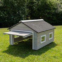 Robottiruohonleikkurin talli AM Robots My Robot Home Compact, harmaa-valkoinen