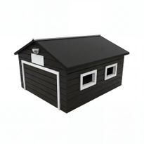 Robottiruohonleikkurin talli AM Robots My Robot Home Compact, musta-valkoinen