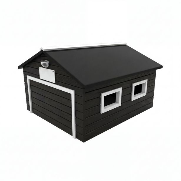 Robottiruohonleikkurin talli AM Robots My Robot Home Compact, musta-valkoinen