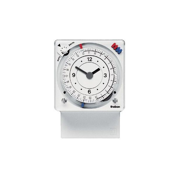Analoginen kellokytkin Theben SUL 289 H, päivä- ja viikko-ohjelmalla