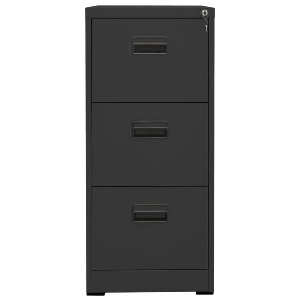 Arkistokaappi antrasiitti 46x62x102,5 cm teräs (36277)