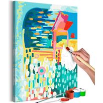 DIY-taulu Artgeist After Rain, 60x40cm, turkoosi