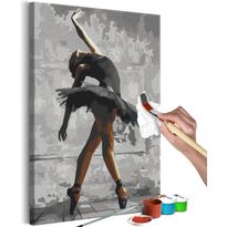 DIY-taulu Artgeist Ballerina Pose, 60x40cm, harmaa