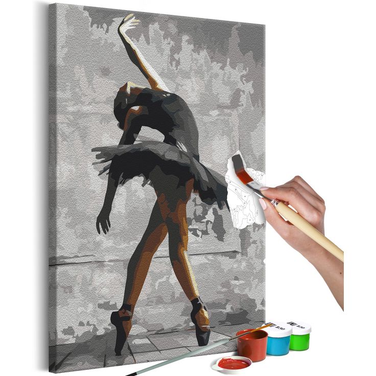 DIY kangas maalaus - Ballerina Pose