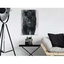 DIY-taulu Artgeist Black Panther, 60x40cm, mustavalkoinen
