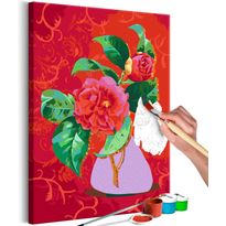DIY-taulu Artgeist Bouquet in a Purple Vase, 60x40cm, monivärinen