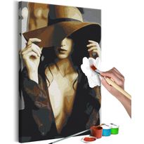 DIY-taulu Artgeist Brown Hat, 60x40cm, musta