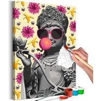 DIY-taulu Artgeist Buddha and Bananas, 60x40cm, harmaa