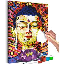 DIY-taulu Artgeist Buddha Kush, 60x40cm, harmaa