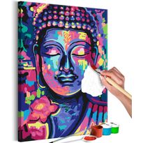 DIY-taulu Artgeist Buddha&#039;s Crazy Colors, 60x40cm, monivärinen