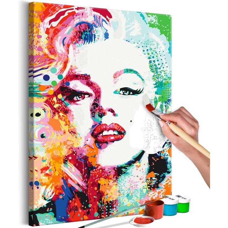 DIY kangas maalaus - Charming Marilyn