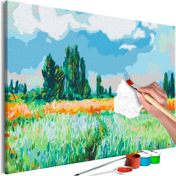 DIY kangas maalaus - Claude Monet: The Wheat Field