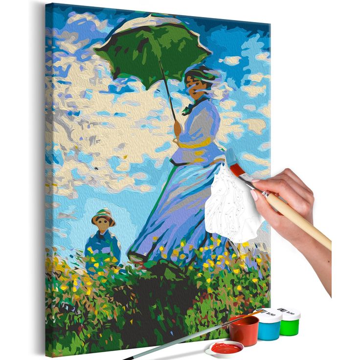 DIY kangas maalaus - Claude Monet: Woman with a Parasol