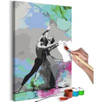 DIY-taulu Artgeist Dance of Colours, 60x40cm, harmaa