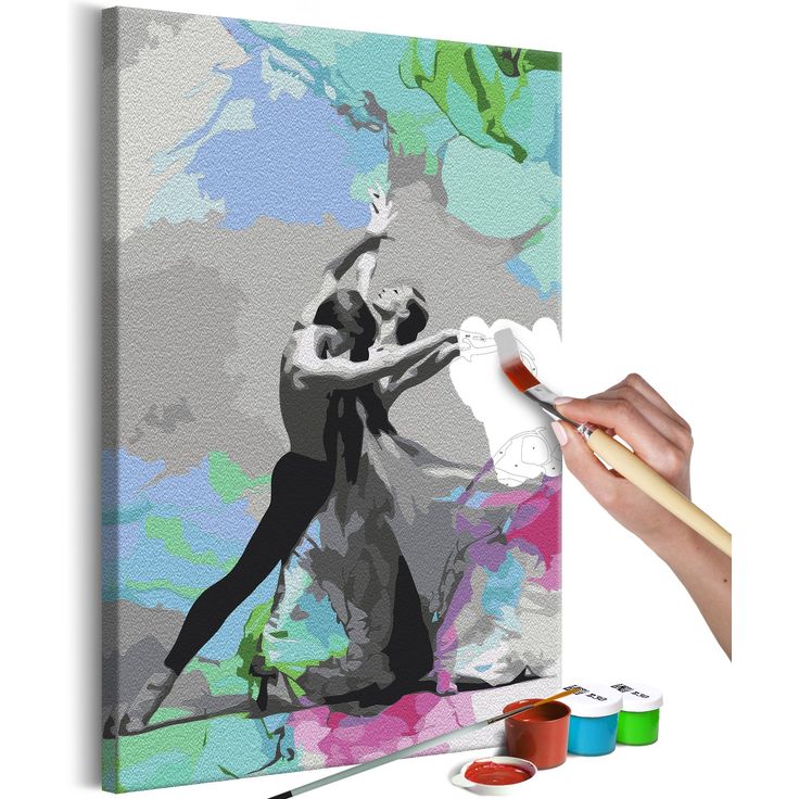DIY kangas maalaus - Dance of Colours