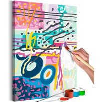 DIY-taulu Artgeist Dancing Droplets, 60x40cm, harmaa