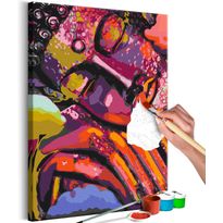 DIY-taulu Artgeist Dreaming Buddha, 60x40cm, vaaleanpunainen