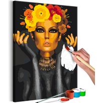 DIY-taulu Artgeist Egyptian Goddess, 60x40cm, keltainen