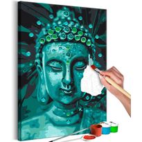 DIY-taulu Artgeist Emerald Buddha, 60x40cm, vihreä