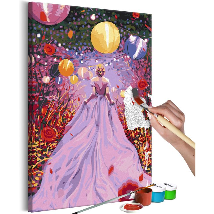 DIY kangas maalaus - Fairy Lady